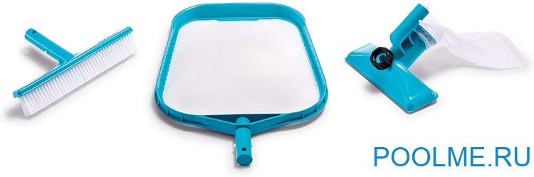 Набор для чистки бассейна INTEX до 488 см, артикул 29056 Набор для чистки бассейна INTEX до 488 см, артикул 29056