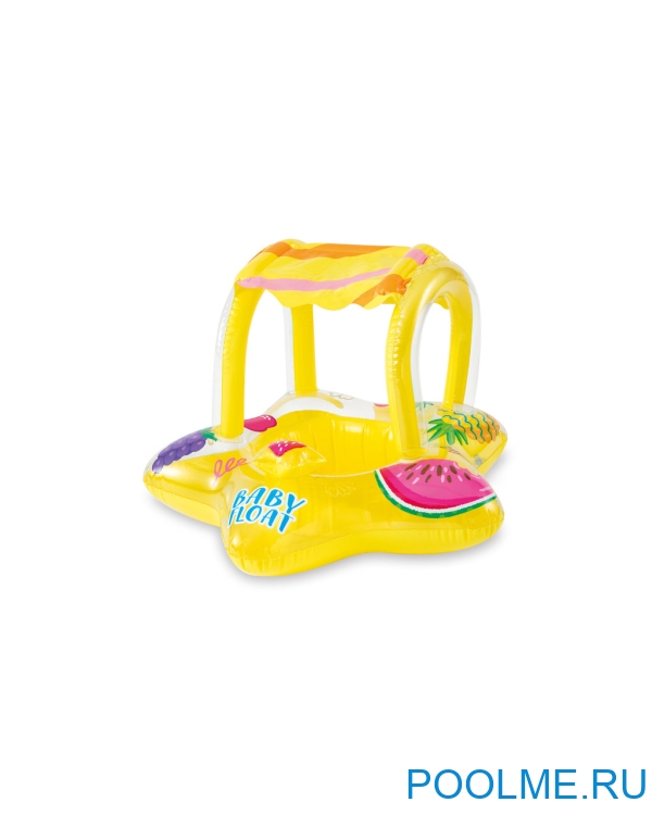 Надувной круг-ходунки INTEX "Фрукты" с навесом 81 x 79 см, артикул 56573 Надувной круг-ходунки INTEX "Фрукты" с навесом 81 x 79 см, артикул 56573