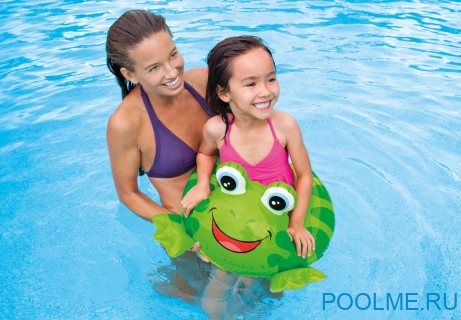 Надувной круг-игрушка INTEX "Лягушка" 57 x 56 см, артикул 59220-L Надувной круг-игрушка INTEX "Лягушка" 57 x 56 см, артикул 59220-L