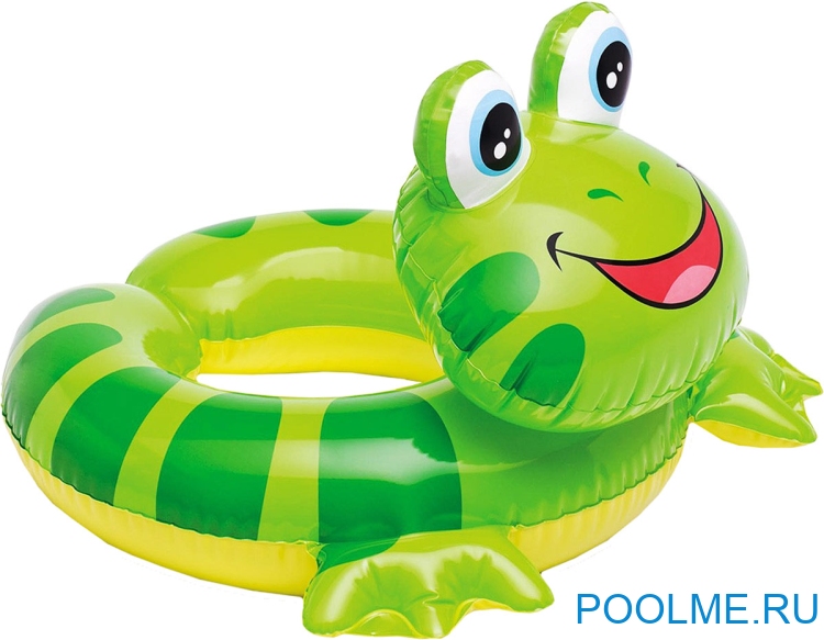 Надувной круг-игрушка INTEX "Лягушка" 57 x 56 см, артикул 59220-L Надувной круг-игрушка INTEX "Лягушка" 57 x 56 см, артикул 59220-L