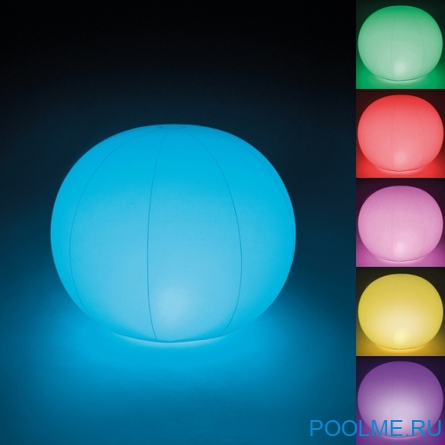 Светодиодная лампа "Плавающий шар" INTEX, артикул 68695 Светодиодная лампа "Плавающий шар" INTEX, артикул 68695