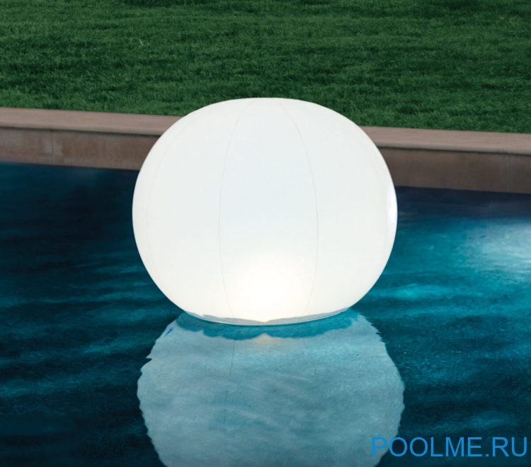 Светодиодная лампа "Плавающий шар" INTEX, артикул 68695 Светодиодная лампа "Плавающий шар" INTEX, артикул 68695