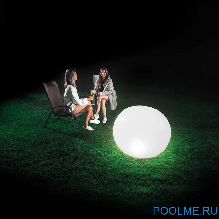 Светодиодная лампа "Плавающий шар" INTEX, артикул 68695 Светодиодная лампа "Плавающий шар" INTEX, артикул 68695