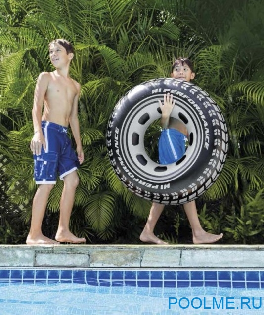 Надувной круг INTEX "Шина" 91 см, артикул 59252 Надувной круг INTEX "Шина" 91 см, артикул 59252