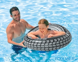 Надувной круг INTEX &quot;Шина&quot; 91 см, артикул 59252