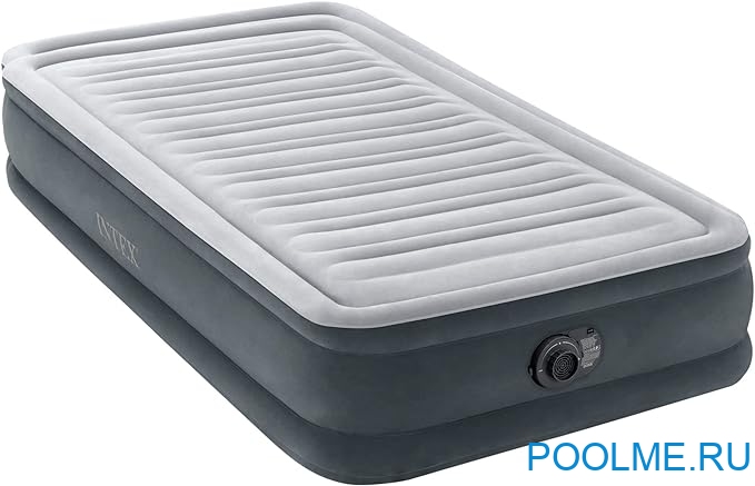 Кровать INTEX надувная 99 x 191 x 33 см, встроенный насос 220V, артикул 67766 Кровать INTEX надувная 99 x 191 x 33 см, встроенный насос 220V, артикул 67766