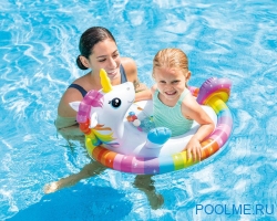 Надувной круг INTEX See-Me-Sit Rider Единорог 81 x 58 см, артикул 59570-R Надувной круг INTEX See-Me-Sit Rider Единорог 81 x 58 см, артикул 59570-R