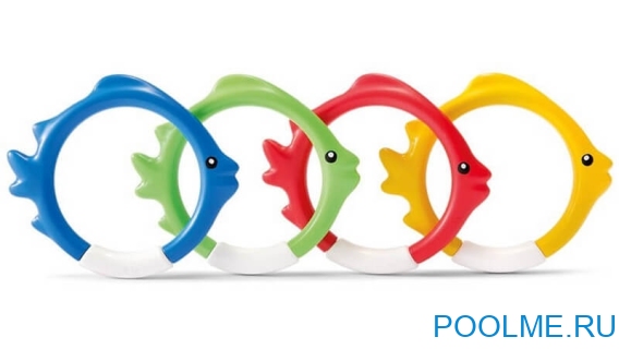 Кольца INTEX для подводной игры 12 см, артикул 55507