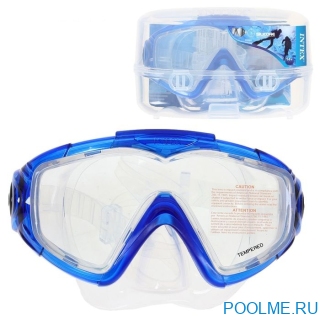 Маска для плавания INTEX "Silicone Aqua Pro" синий, артикул 55981-C