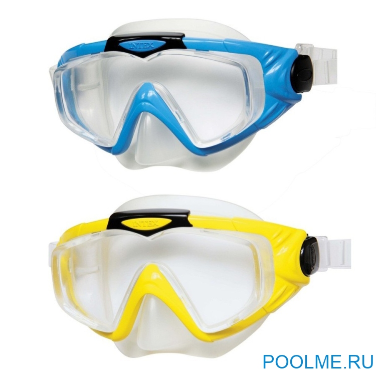 Маска для плавания INTEX "Silicone Aqua Pro" синий, артикул 55981-C Маска для плавания INTEX "Silicone Aqua Pro" синий, артикул 55981-C