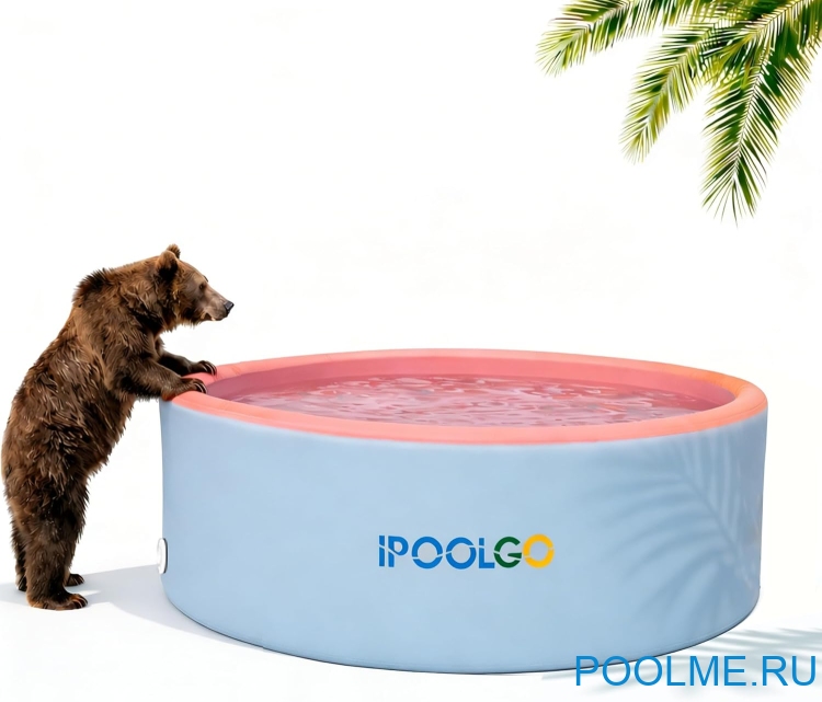 Надувной SUP-Бассейн IPOOLGO Pink 3.7 x 1.3 м