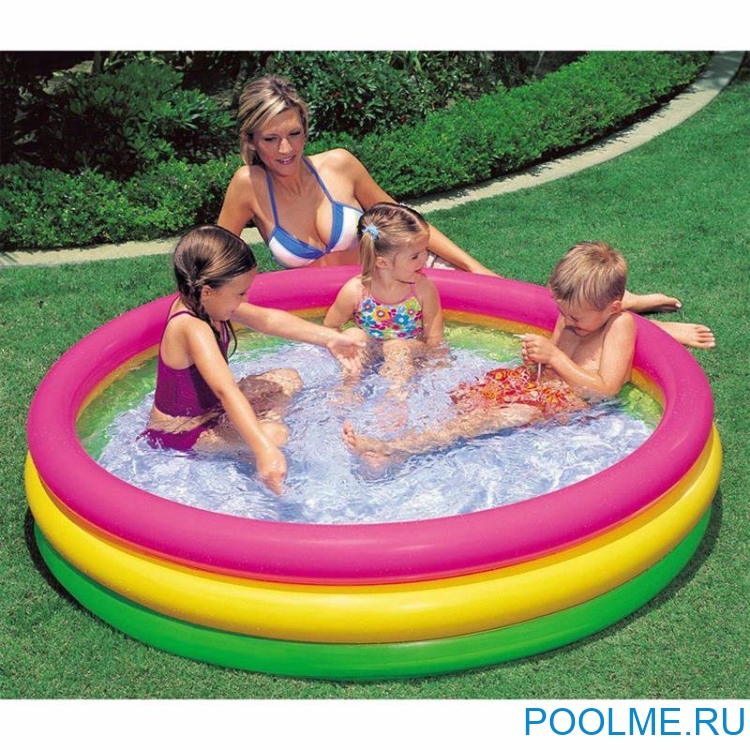 Детский бассейн INTEX "Радуга" 147 x 33 см, артикул 57422