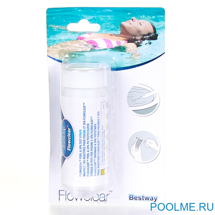 Тестовые полоски Bestway для воды в бассейне, артикул 58142