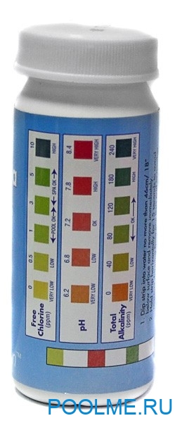 Тестовые полоски Bestway для воды в бассейне, артикул 58142