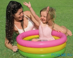 Детский бассейн INTEX "Радуга" 61 x 22 см, артикул 57107 Детский бассейн INTEX "Радуга" 61 x 22 см, артикул 57107