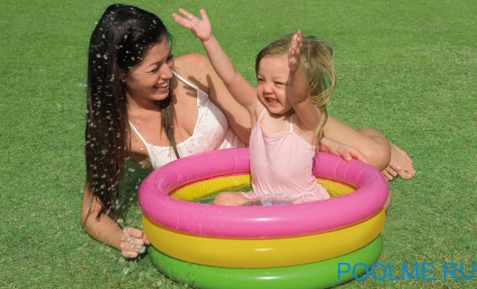 Детский бассейн INTEX "Радуга" 61 x 22 см, артикул 57107 Детский бассейн INTEX "Радуга" 61 x 22 см, артикул 57107