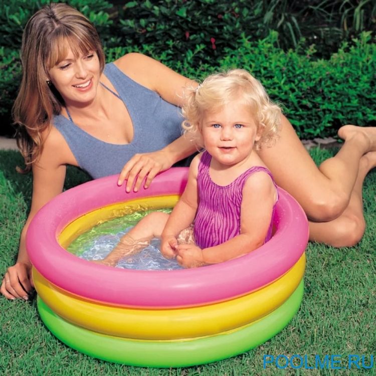 Детский бассейн INTEX "Радуга" 61 x 22 см, артикул 57107