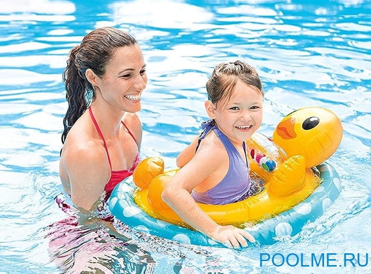 Надувной круг INTEX See-Me-Sit Rider Утка 71 x 58 см, артикул 59570-D