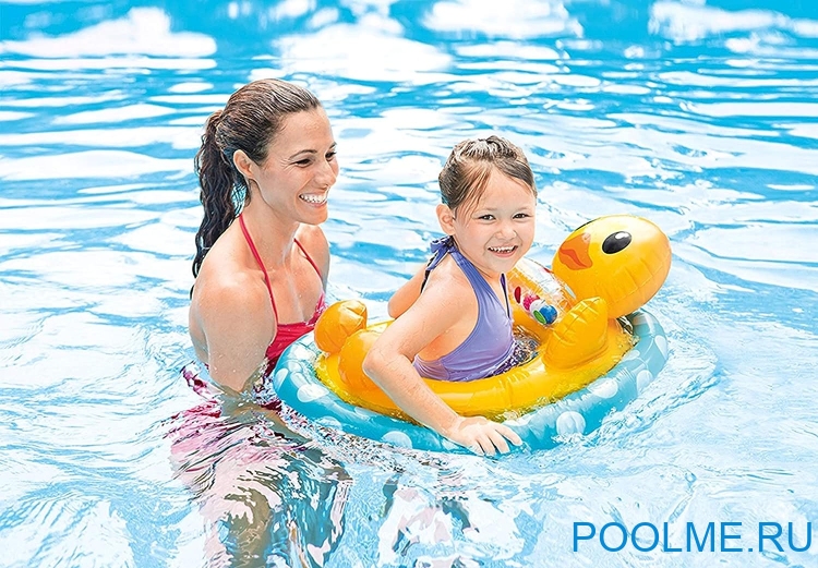 Надувной круг INTEX See-Me-Sit Rider Утка 71 x 58 см, артикул 59570-D