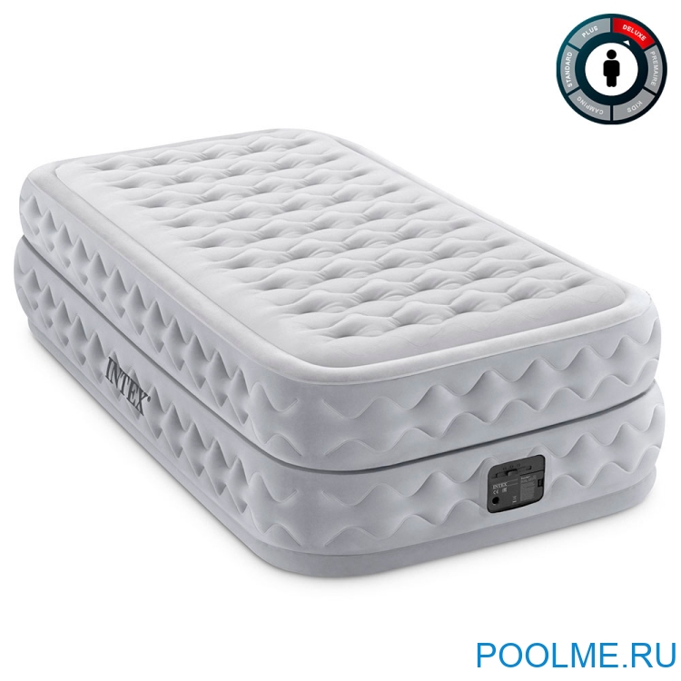 Кровать &quot;Supreme&quot; INTEX надувная 99 x 191 x 51 см, встроенный насос 220V, артикул 64488