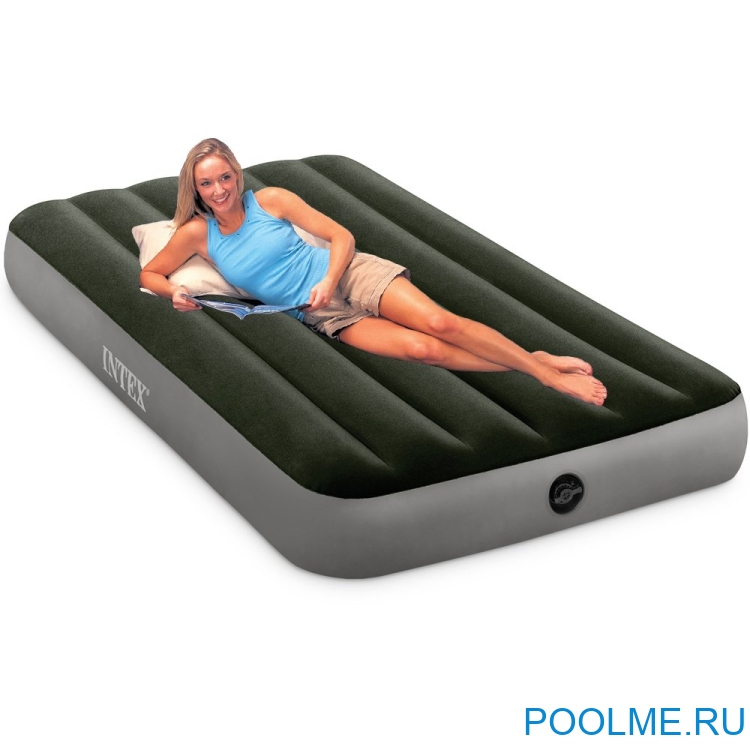 Надувной матрас INTEX 99 x 191 x 25 см, без насоса, артикул 64107