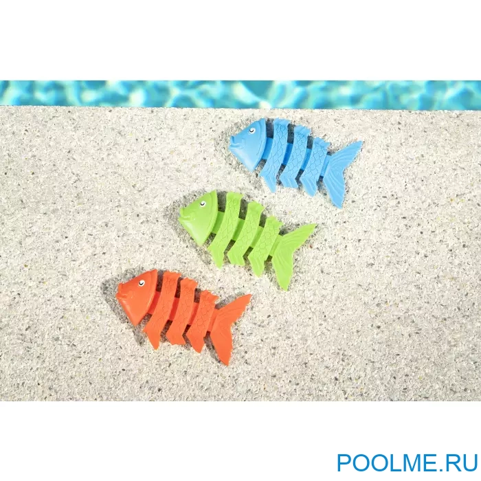 Набор рыбок Bestway Squiggle Wiggle 3 цвета, артикул 26029