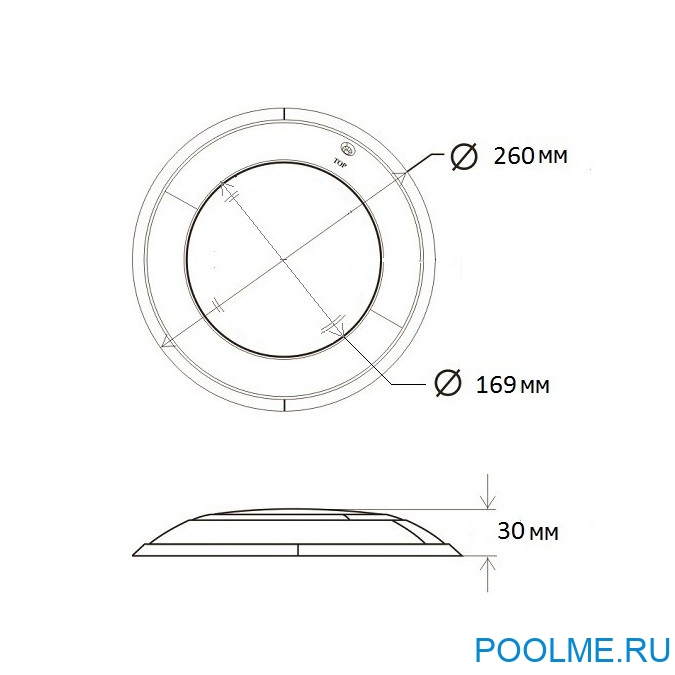 Светодиодный прожектор Aquaviva HT201S 33 Вт
