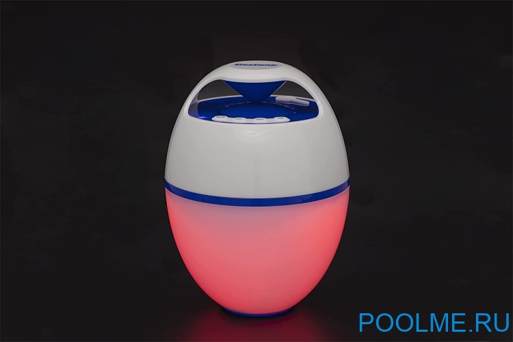 Плавающая Bluetooth-колонка Bestway Flowclear Music Wave со светодиодной подсветкой, артикул 58700