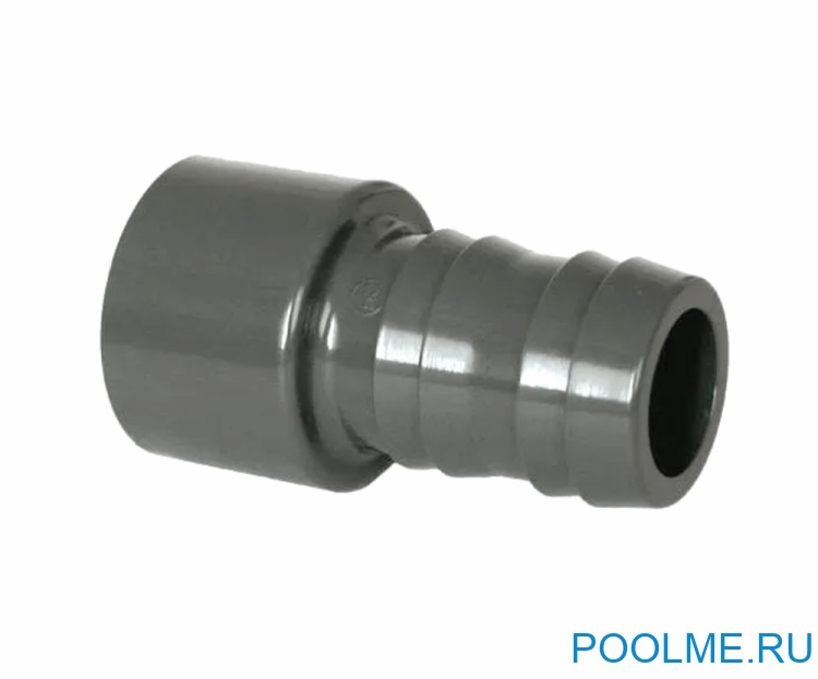 Адаптер для шланга 38 мм под ПВХ трубу 50/40, арт. 7133050