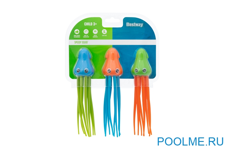 Набор кальмаров Bestway Speedy Squid 3 цвета, артикул 26031 Набор кальмаров Bestway Speedy Squid 3 цвета, артикул 26031