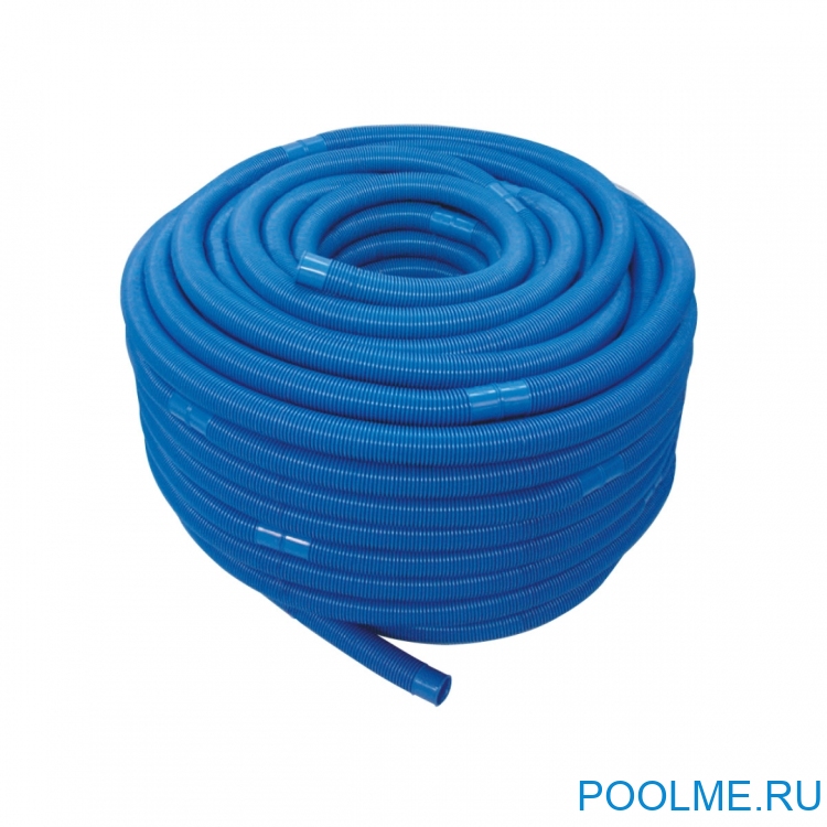 Шланг ЛАГУНА гофрированный 38мм (секция 1 метр, цвет синий), арт. ТМ1040