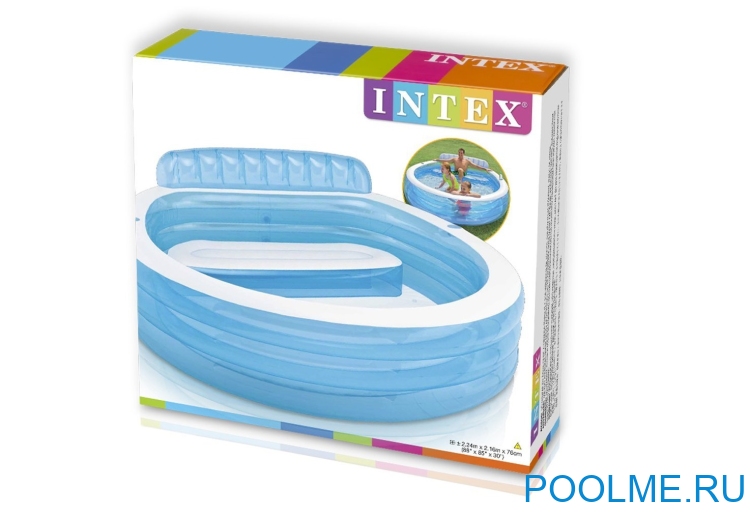 Детский бассейн INTEX "Семейный отдых" 224 x 216 x 76 см, артикул 57190 Детский бассейн INTEX "Семейный отдых" 224 x 216 x 76 см, артикул 57190