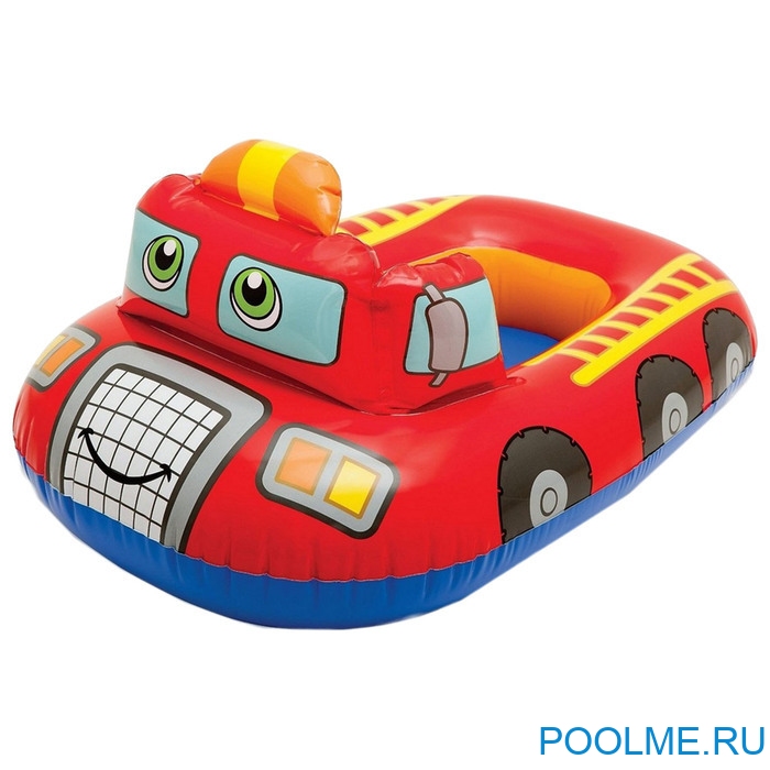 Надувной круг-ходунки INTEX "Малыш" пожарная 72 x 55 см, артикул 59586-F