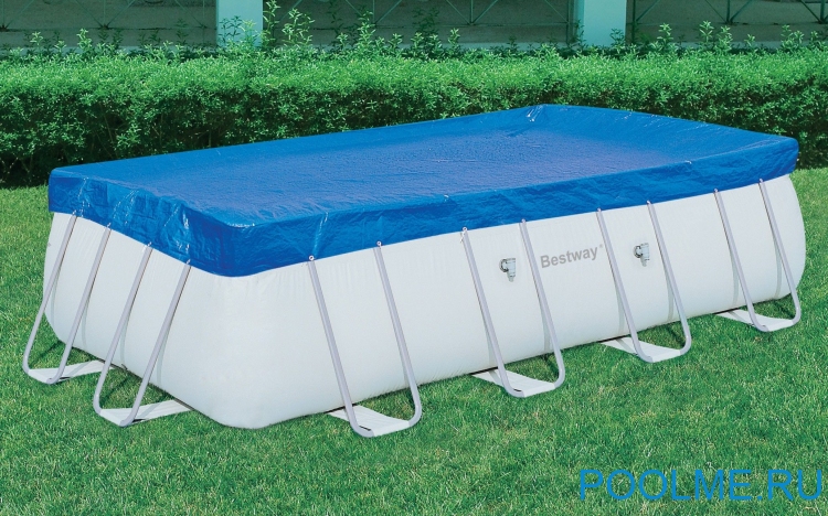 Тент Bestway для каркасных бассейнов 4.12 x 2.01 м, артикул 58232 Тент Bestway для каркасных бассейнов 4.12 x 2.01 м, артикул 58232