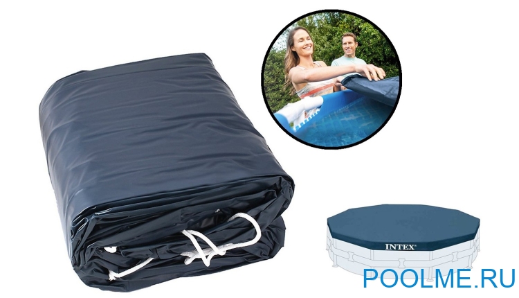 Тент INTEX для каркасных бассейнов 4.57 м, артикул 28032 Тент INTEX для каркасных бассейнов 4.57 м, артикул 28032