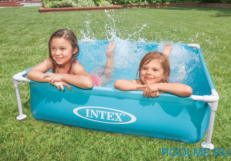 Каркасный бассейн INTEX 57173, размер 1.22 x 1.22 x 0.3 м