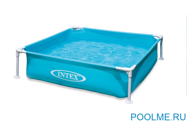 Каркасный бассейн INTEX 57173, размер 1.22 x 1.22 x 0.3 м