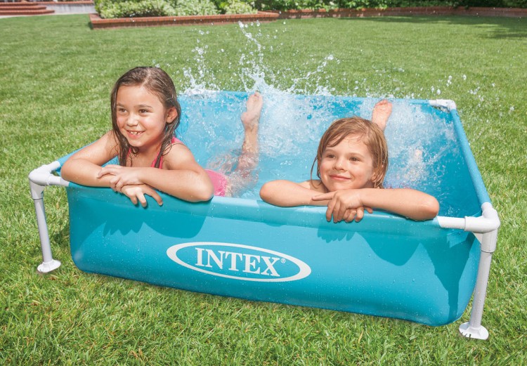 Каркасный бассейн INTEX 57173, размер 1.22 x 1.22 x 0.3 м
