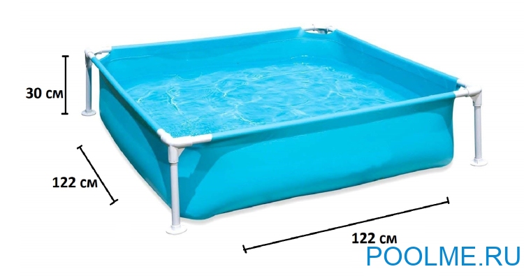 Каркасный бассейн INTEX 57173, размер 1.22 x 1.22 x 0.3 м Каркасный бассейн INTEX 57173, размер 1.22 x 1.22 x 0.3 м