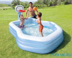 Детский бассейн INTEX "Семейный" 257 x 188 x 130 см, артикул 57183 Детский бассейн INTEX "Семейный" 257 x 188 x 130 см, артикул 57183