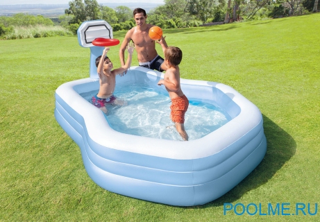 Детский бассейн INTEX "Семейный" 257 x 188 x 130 см, артикул 57183 Детский бассейн INTEX "Семейный" 257 x 188 x 130 см, артикул 57183