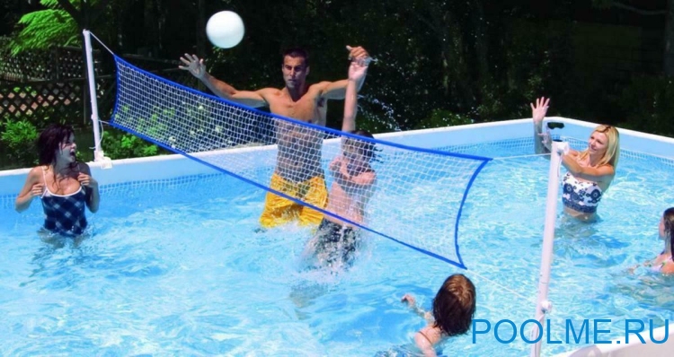 Волейбольный комплект INTEX 549 x 274 см и 732 x 366 см, артикул 18952U Волейбольный комплект INTEX 549 x 274 см и 732 x 366 см, артикул 18952U