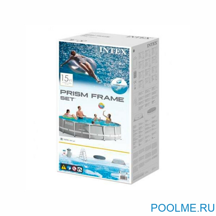 Каркасный бассейн INTEX 26724, размер 4.57 x 1.07 м