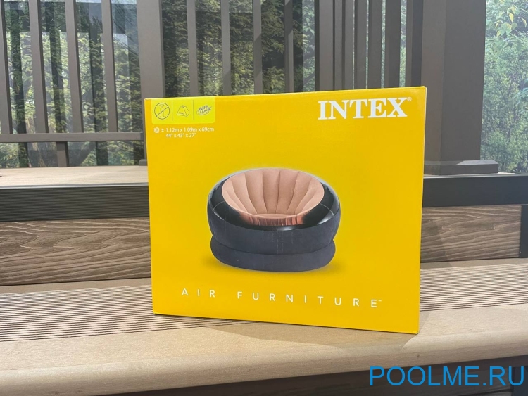 Надувное кресло INTEX Empire 112 x 109 x 69 см, цвет розовый, артикул 68582-O