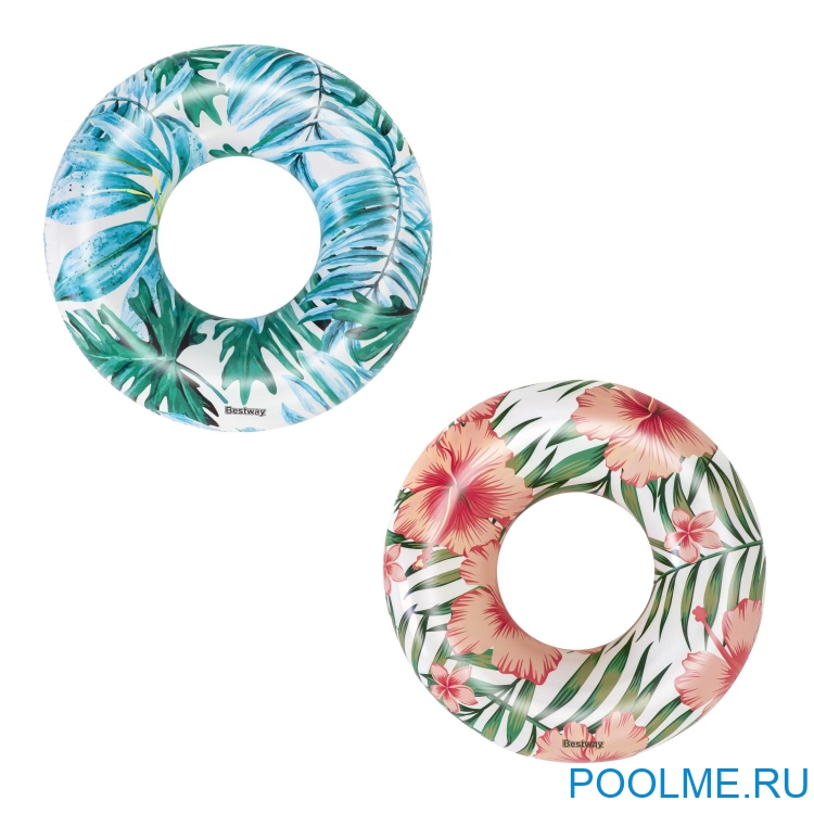 Надувной круг Bestway &quot;Тропические пальмы&quot; 119 см, артикул 36237