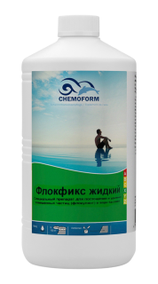 Средство против мутности воды Chemoform Флокфикс жидкий 1 л, артикул 901001