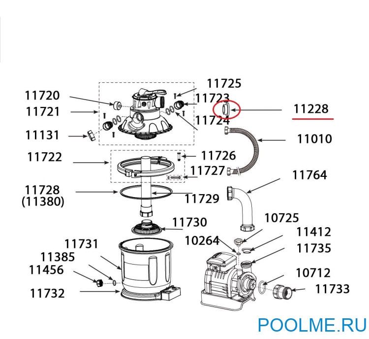 L-образное уплотнительное кольцо INTEX на шестиходовой клапан, артикул 11228 L-образное уплотнительное кольцо INTEX на шестиходовой клапан, артикул 11228