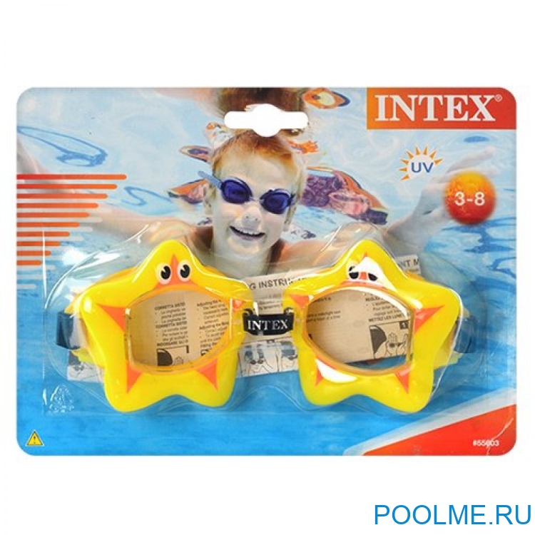 Очки для плавания INTEX "Морские жители", звезда, артикул 55603-S