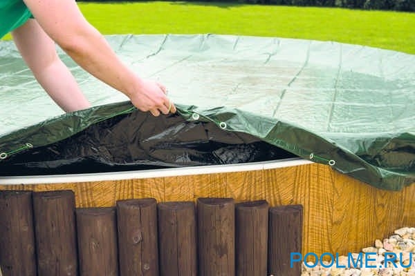 Тент Azuro для каркасных морозоустойчивых бассейнов 5.5 м, артикул 3EXX0354