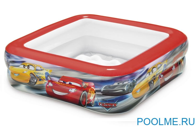 Детский бассейн INTEX "Тачки" 85 x 85 x 23 см, артикул 57101 Детский бассейн INTEX "Тачки" 85 x 85 x 23 см, артикул 57101